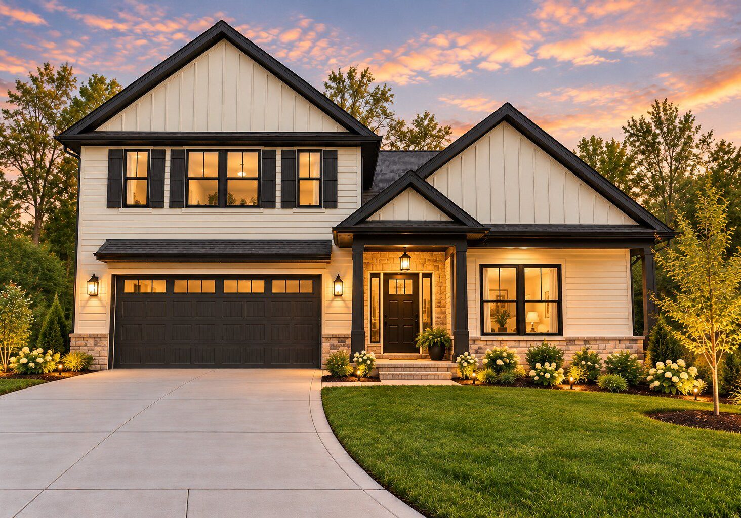 New construction home with curb appeal